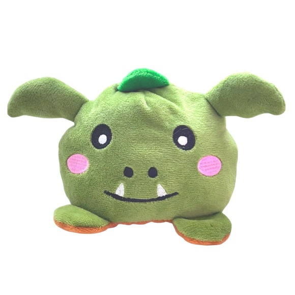 unbranded Other - Reversible Dragon Monster Plush 4.5" Green Orange Mood Flip Stuffed Animal Cute